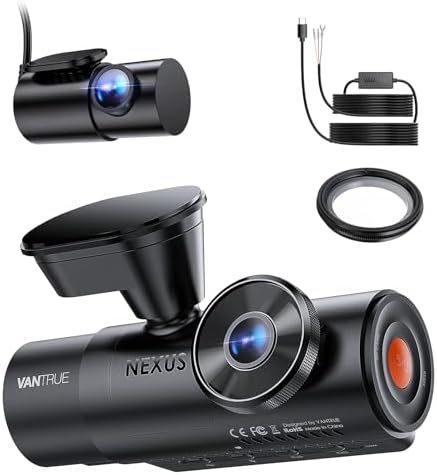 [Bundle-2 Items: Vantrue N4 Pro S Dash Cam & CPL & Hardwire Kit] Triple STARVIS 2 Dash Camera for Cars, 4K+1080P+2.5K Front and Rear Inside, HDR IR Night Vision, 24/7 Buffered Parking Mode, GPS