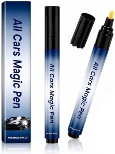 2PCS All Cars Magic Pen, Car Scratch Remover Pen, Universal Touch Up Paint Pen Fits All Car Colors, Long-Lasting & Fast Drying, Quick Fix for Cars Scratch Repair