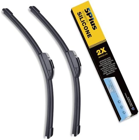 5 PLUS® Silicone Wiper Blades 22 inch wiper blades 2 pack Replacement For Ford F Series 2020-2012 Expedition 20-08,Chevy Silverado GMC Sierra Series 2023-2019 06-99,Impala Suburban, Windshield Wiper