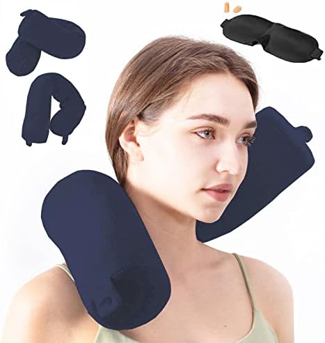 Travel Pillow-Twist Memory Foam Neck Pillow Support Pillow, Used for Neck, Chin, Waist and Leg Support-Suitable fo Airplanes, Buses, Trains.