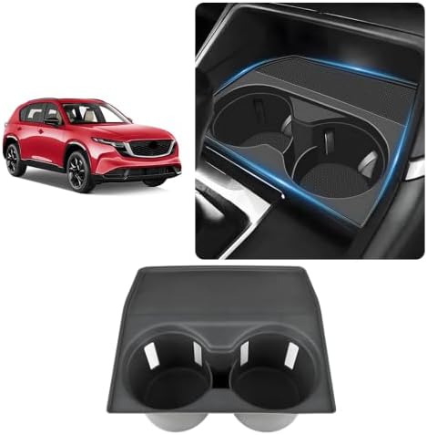Car Cup Holder Insert for Mazda CX5 CX-5 2026 Auto Interior Accessories Center Console Organizer Water Bottle Cupholder Storage Coasters Station TPE Silicone Accessory
