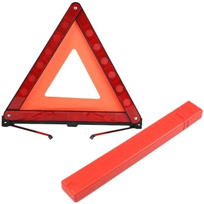 Warning Triangle for 2018-2023Chevy Chevrolet Traverse, Emergency Reflective Triangles Roadside Hazard Safety Triangle Reflector Box Stand