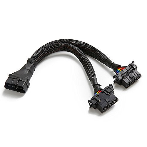 bbfly-B6 OBD2 Splitter OBDII Extension Cable Adapter (1FT/30CM) (1Pack)