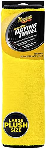 Meguiar's X190400 Supreme Shine Drying Towel, Large Super Plush‚ 1 Pack