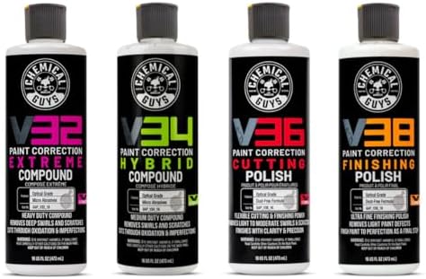 Chemical Guys, V Line Polish & Compound Kit, Paint Correction, 4 x 16 oz