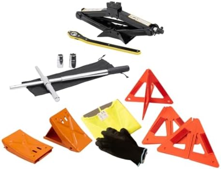 Modern Spare Tire Changing Ultra Kit for Hyundai All IONIQ Models – Proprietary Scissor Jack Design with Hyundai-Specific Jack Head & High-Leverage Cross-Wrench System for Easy Storage