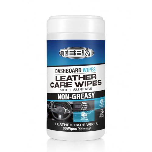 Car Cleaning Wipes 90-Count - Convenient Car Interior, Dashboard, Leather, Fabric & Vinyl Wipes, Car, Bathroom, Sports & Home Glass