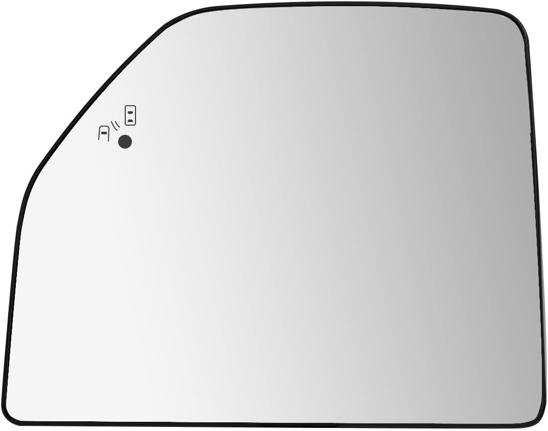 Passenger Side Mirror Replacement for 2015-2020 Ford F150, 2017-2022 Ford F250 Super Duty, 2017-2019 Ford F350 Pickup Truck, Right Side Mirrors Glass, with Backing Plate, Power Heated, Blind Spot