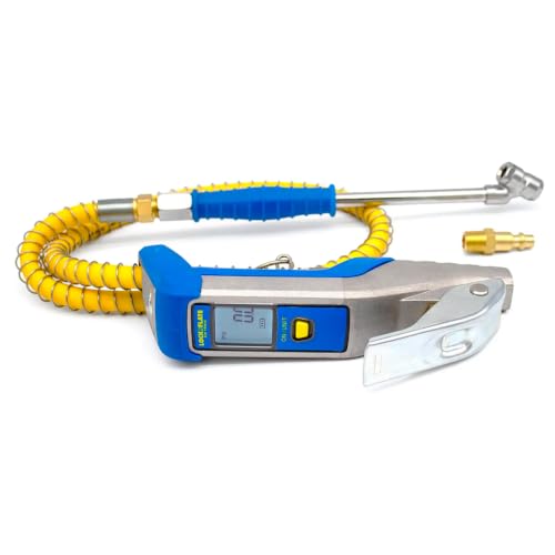 LockNFlate PRO L309 Digital Tire Inflator Gauge, Dual Head Air Chuck, 174 PSI, 1-Year Limited Warranty