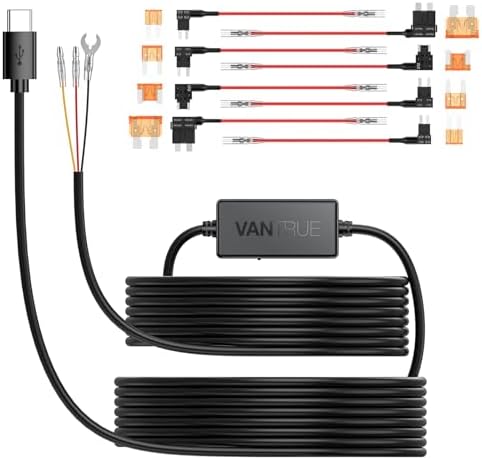 [Bundle-2 Items:N4 Pro S & Hardwire Kit] Vantrue New N4 Pro S 4K 3 Channel Dash Cam, Triple STARVIS 2 Dash Camera for Cars, 4K+1080P+2.5K Front and Rear Inside