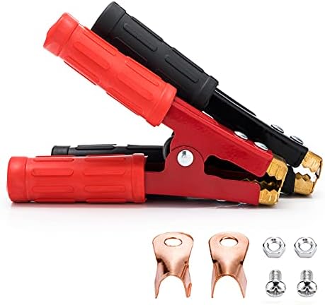 HerMia 800A Heavy Duty Pure Copper Jumper Cables Boost Clamp Car Battery Charger Clamps (2 PCS)