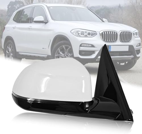 Right Passenger Side View Mirror Fits for BMW X3 G01 G08 2018-2023 White