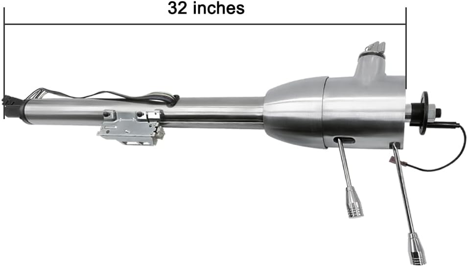 GM 32" Floor Shift Tilt Manual Steering Column Stainless Steel w/Key