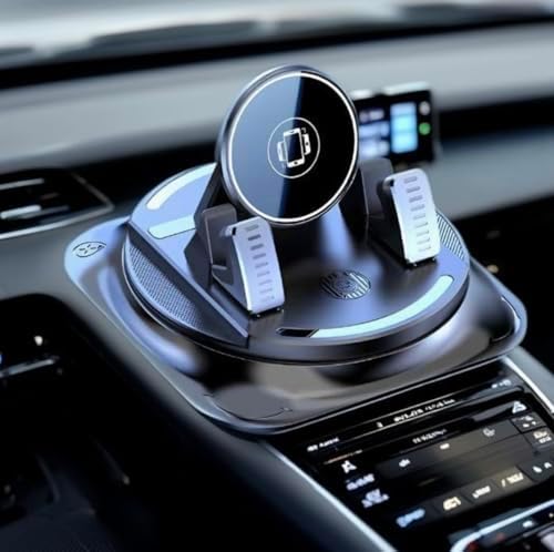 New 360°Dashboard Car Phone Holder,Dashboard Phone Holder with Vacuum Suction Technology Essential Phone Holders with Strong Suction Cup for All Smartphones,Universal Windshield Adhesive Mount(1 PCS)