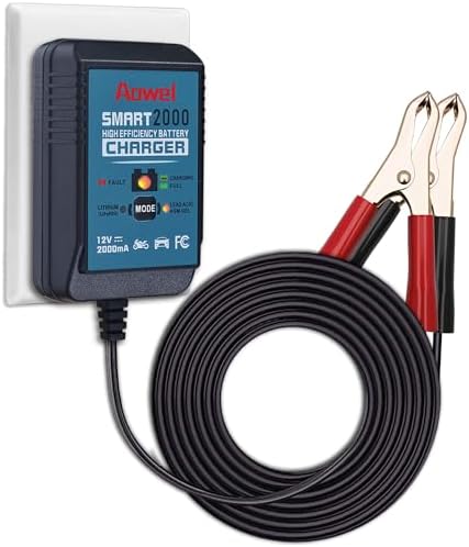 Aowel 2A 12V Smart Battery Charger, Trickle Charger & Maintainer for Car, Motorcycle, ATVs and More