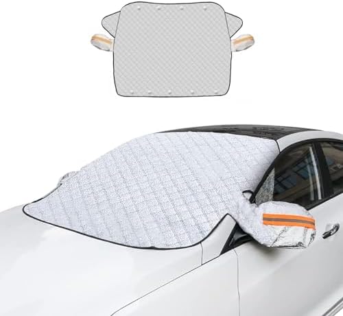 Car Windshield Snow Cover Magnetic Winter Cover for Buick Envista/Chevy Chevrolet Trax 2024 2025, Foldable Anti-Snow Cover with Side Mirror Protector Automotive Exterior Accessories