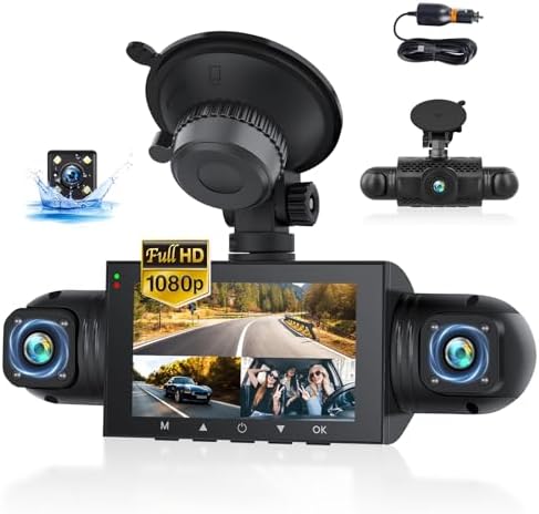 360 Degree View 4 Channel Dash Cam for Cars,Dash Cam Car Camera