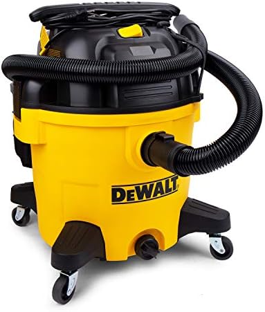 DEWALT 10 Gallon Poly Wet Dry Vacuum, 5.5 HP Shop Vacuum 120V 90 CFM for Jobsite, Work Shop, Comerical Area, Garage/Warehouse etc, 10 Ft Cord Model DXV10P