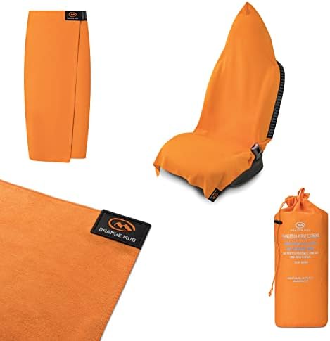 Orange Mud Transition Wrap Extreme – Mint Waterproof Car Seat Cover & Changing Towel – Secure Wrap for Runners, Cyclists, Triathletes, Gym-Goers – Quick-Dry, No-Slip Fit, Machine Washable