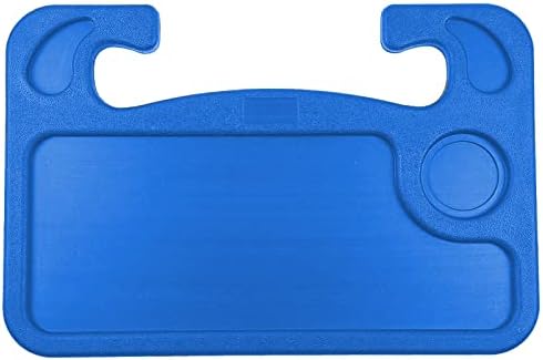Steering Wheel Tray,Car Desk for Writing,Laptop,Tablet,iPad or Notebook with Pen Slot,Food Eating Table Trays,Fit Most Vehicle Steering Wheels(Blue)