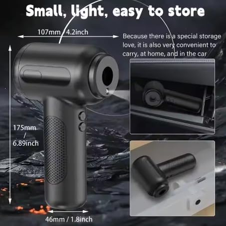 2 in 1 Cordless Air Duster & Handheld Vacuum Cleaner USB Rechargeable