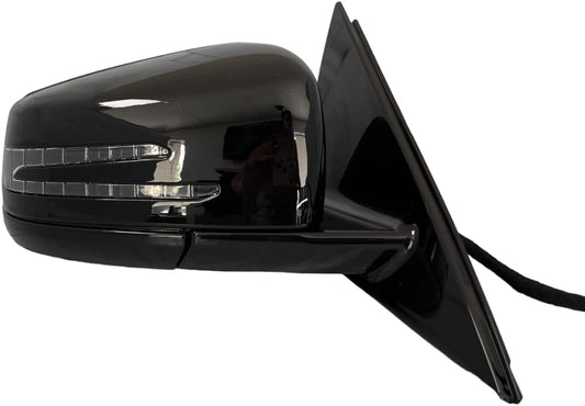 #86 8th Gear Black Right Passenger Side Mirror with Blind Spot Compatible with Mercedes E350 E400 E550 E63 AMG 2010 2011 2012 2013 2014 2015 2016 E 350 E 400 E 550 E 63