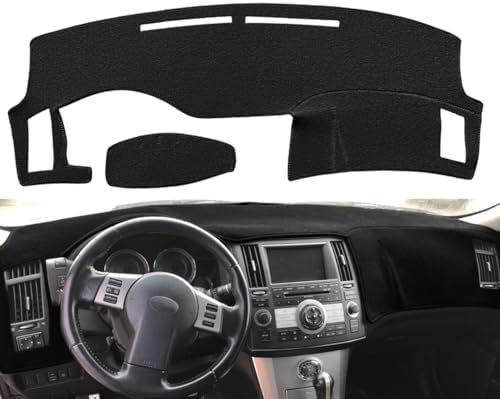 Yiz Dash Cover Mat Custom Fit Infiniti FX35 FX45 2003-2008 (Black) Y40