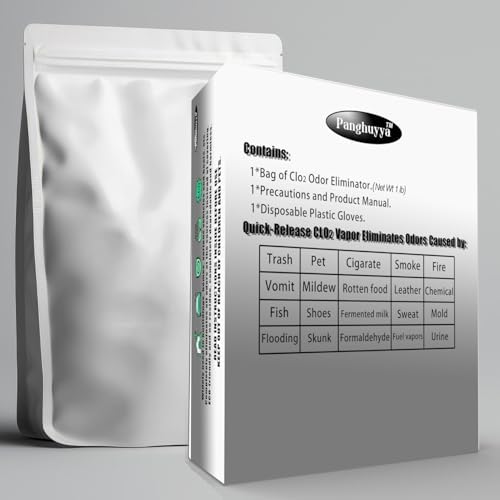 Car Deodorizer Odor Eliminator, Chlorine Dioxide Odor Removal, Fast-Release Clo2 Vapor Eliminate Odor for Car and Home, 100% Without Fragrance or Residue.