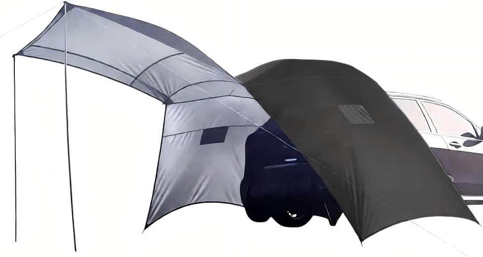 2-in-1 Hatchback Tent & Car Awning | SUV/Minivan Tailgate Sun Shelter for Camping, Beach, Road Trips Waterproof 3000MM UPF 40+