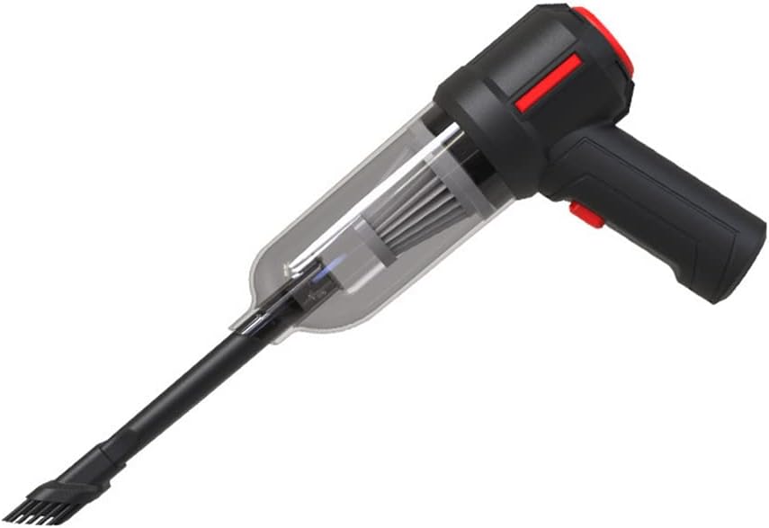 Portable Car Vacuum Blower Cordless Rechargeable, 9000pa Strong Suction 120w High Power Handheld Rechargeable Car Vacuum Cordless Air Blower for Computer, Pet Hairs (Black)