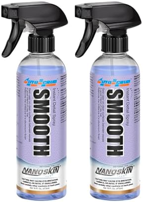 Nanoskin SMOOTH Quick Detailer Spray 32 Oz. (2x16 Oz) | Post Car Wash Gloss Enhancer, Wax Booster & Clay Lubricant | Effortless Dust, Smudge & Fingerprint Remover for Cars, Boats, Hot Rods & More