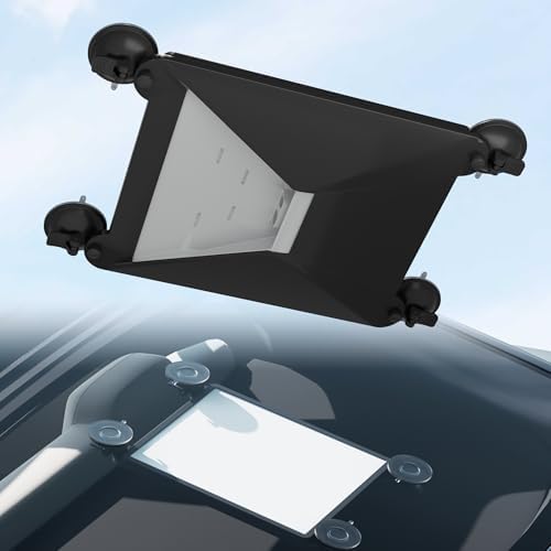 DAIERTEK Starlink Mini Car Mount, 2-in-1 Starlink Mini Suction Cup Mount with Protective Silicone Case, Strong Vacuum Base for Sunroof, Window, Roof, Perfect for RV, Boat, Truck, Black