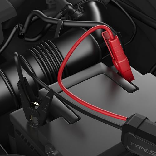 Type S Replacement Smart Jumper Cables for Powerguide P10 (AC534734) & Dynamic Classic DC10 (AC534341) – Heavy-Duty Battery Clamps with Advanced Safety Protection