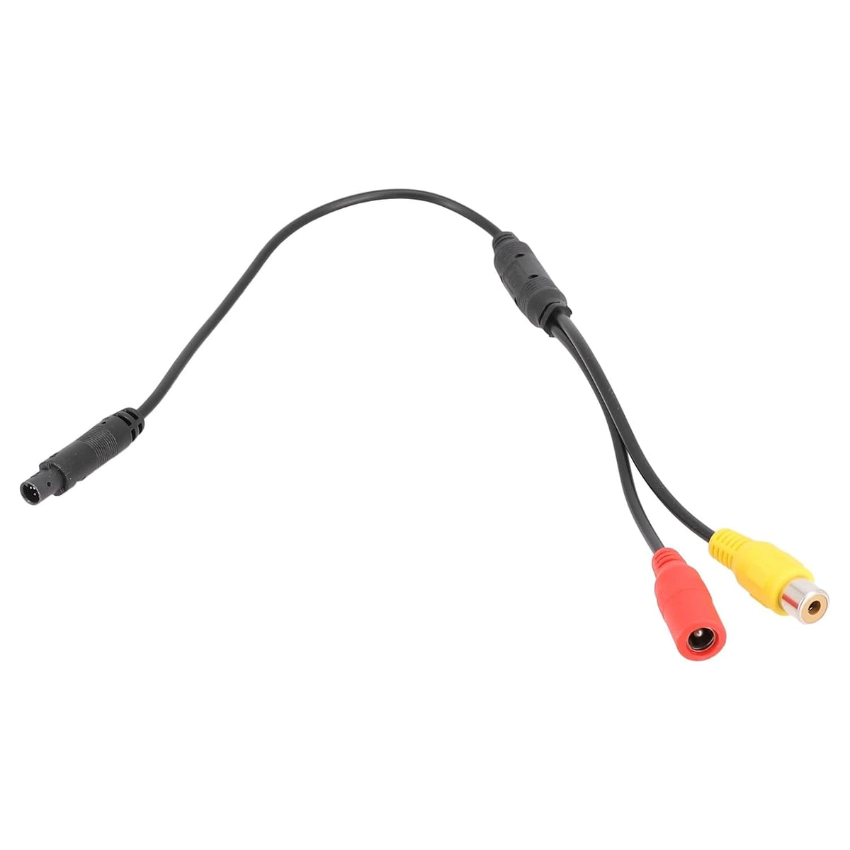 YuYue Electronic 4-Pin Male Backup Reverse Camera Car Universal to CVBS RCA Female Connector Signal Power Adapter Wire Harness Audio Cables