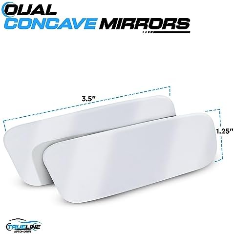True Line Automotive 2 Pack Blind Spot Car Mirror - Frameless Car Blind Spot Mirror with Adjustable 360° View - Car Mirror Blindspot Mirror, Universal Fit, Wide Angle, Blindspot Mirror for Car