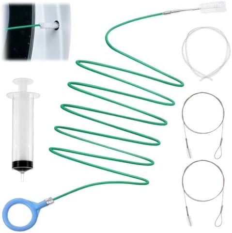 Auto Sunroof Drain Cleaning Tool, 118 Inch Long Flexible Tube Cleaning Brush, Drain Brush Pipe Cleaners for Car Sunroof Windshield Wiper Drain Hole