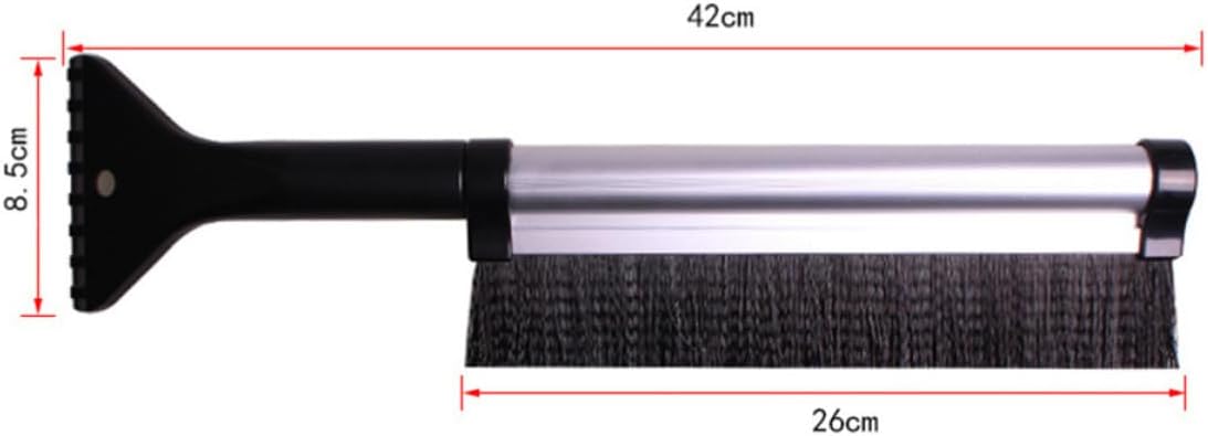 Snow Brush Ice Scraper with Telescoping Aluminum Alloy Handle