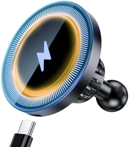 Magnetic Wireless Charging Phone Holder with 20mm Ball for MagSafe