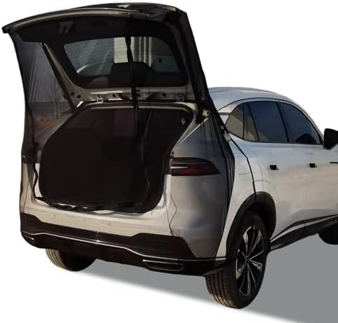 Car Camping Tailgate Mesh Screen for SUV, Mini Van, Great for Ventilation and Mosquito Prevention Car Camping Accessories