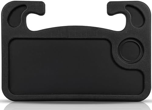 2-in-1 Steering Wheel Tray Desk for Eating & Laptop for Toyota Corolla 2014-2019, Hook-On Car Food Tray with Cup Holder & Pen Slot Portable Car Desk for Commuters