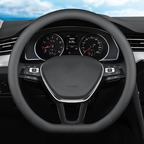 D-Shaped Car Steering Wheel Cover for Volkswagen VW Atlas Tiguan ID.4 Jetta