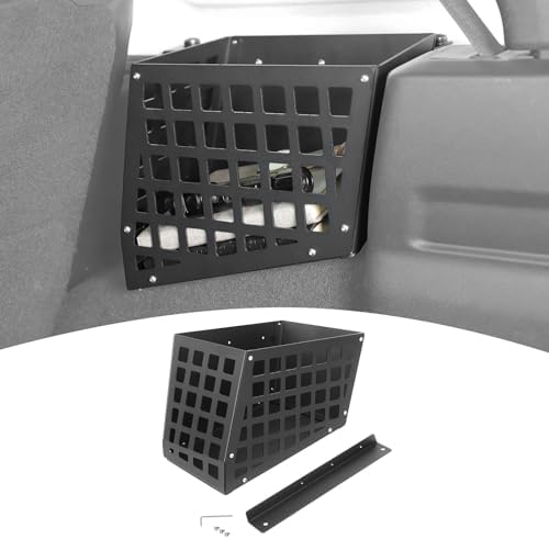 for Jeep JLU Trunk Right Side Molle Storage Bin Cargo Space Organizer Basket System Storage Carrier Box for Jeep Wrangler JLU 2018-2023 4DR Modular Storage Solution for Hardtop
