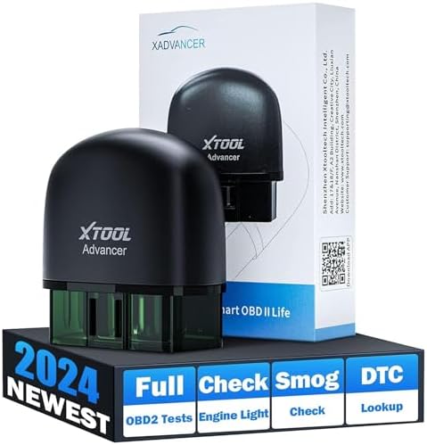 XTOOL Advancer AD20 Bluetooth OBD2 Scanner Diagnostic Tool, Lifetime Update, Check Engine Code Reader for iPhone/Android, Scanner for Car, Mode 6, Live Data, Freeze Frame, Performance/Voltage Test
