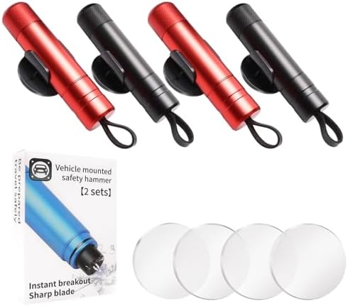2 in 1 Window Breaker and Seat Belt Cutter Tool 4 PCS