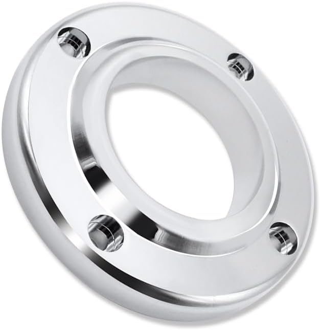 Swivel Floor Mount for 2" Steering Column Chrome Aluminum SBC BBC
