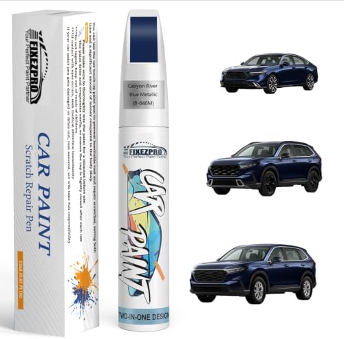 B-640M Canyon River Blue Metallic Car Touch Up Paint for Honda, Color Match Auto Paint Repair Pen,Professional Car Scratch Repair Remover Pen Quick Drying, Easy to Use and Fix
