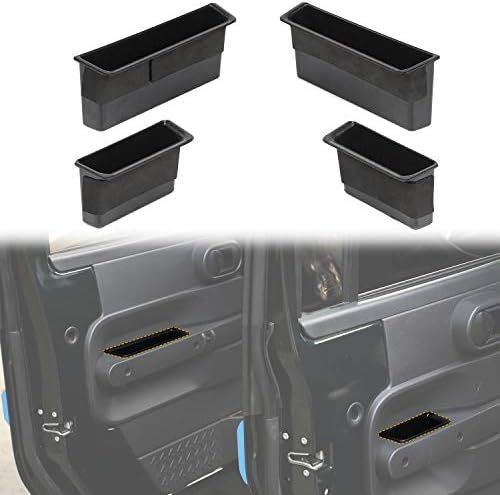 JeCar Door Handle Storage Tray Organizer for 2007-2010 Jeep Wrangler JK JKU