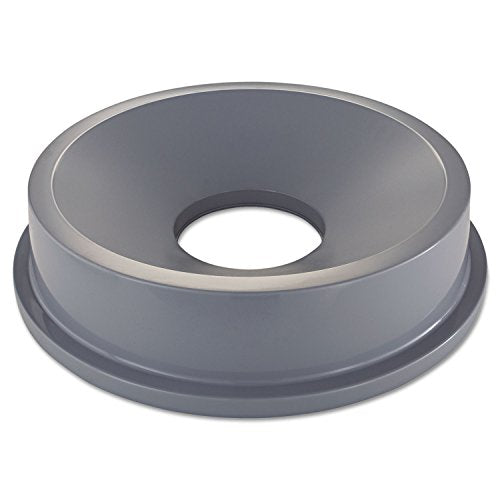 Rubbermaid Commercial Products Trash Can Funnel Top/Lid 32-Gallon Gray Hands-Free Disposable Compatible with the Rubbermaid 32-Gallon Garbage Bins for Indoor/Outdoor/Garage