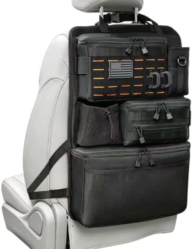 Upgraded One-Piece Universal Car Seat Back Organizer with Multiple Pockets
