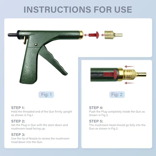 Motorcycle & Car Tire Repair Kit with Plugs Universal Tire Repair Tools for Punctures & Plug Flats Includes Mushroom Plug & Rubber Nail Kit for Motorcycle, Car, ATV, Tractor, Trailer, ARB